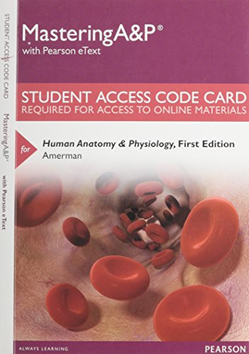 Stock image for Mastering A&p with Pearson Etext -- Standalone Access Card -- For Human Anatomy & Physiology for sale by Wrigley Books