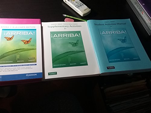Beispielbild fr ¡Arriba!: comunicaci n y cultura, 2015 Release, Books a la Carte Edition zum Verkauf von HPB-Red
