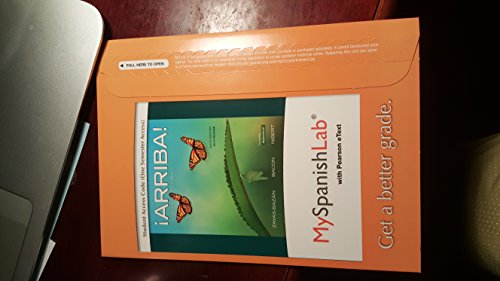 Beispielbild fr MyLab Spanish with Pearson eText -- Access Card -- for iArriba: comunicacion y cultura, 2015 Release (One Semester) (6th Edition) zum Verkauf von jasonybooks