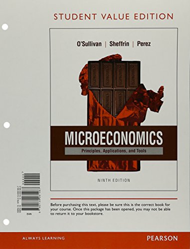 Beispielbild fr Microeconomics: Principles, Applications, and Tools zum Verkauf von tLighthouse Books