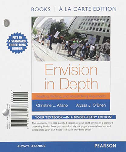 Imagen de archivo de Envision in Depth: Reading, Writing, and Researching Arguments , Books a la Carte Plus MyWritingLab with Pearson eText -- Access Card Package (3rd Edition) a la venta por Iridium_Books