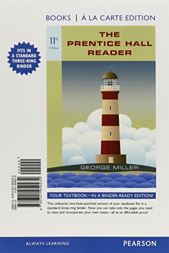 Stock image for The Prentice Hall Reader, Books a la Carte Edition Plus MyLab Writing -- Access Card Package (11th Edition) for sale by Iridium_Books