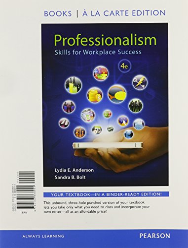 Imagen de archivo de Professionalism: Skills for Workplace Success, Student Value Edition Plus NEW MyLab Student Success -- Access Card Package (4th Edition) a la venta por SecondSale