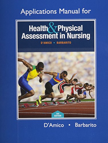 Imagen de archivo de Applications Manual for Health & Physical Assessment in Nursing a la venta por ThriftBooks-Atlanta