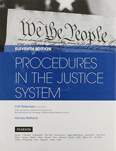 Beispielbild fr Procedures in the Justice System, Student Value Edition zum Verkauf von Textbooks_Source