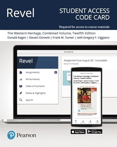 Stock image for Western Heritage, The, Combined Volume -- Revel Access Code for sale by Books Unplugged