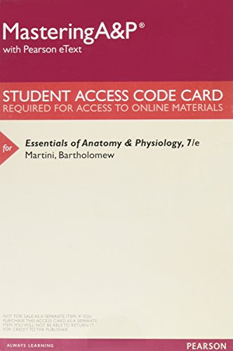 Imagen de archivo de Mastering A&P with Pearson eText -- ValuePack Access Card -- for Essentials of Anatomy & Physiology a la venta por Walker Bookstore (Mark My Words LLC)