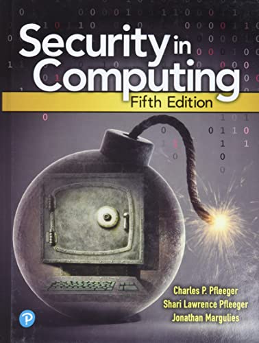 Imagen de archivo de Security in Computing a la venta por Zoom Books Company