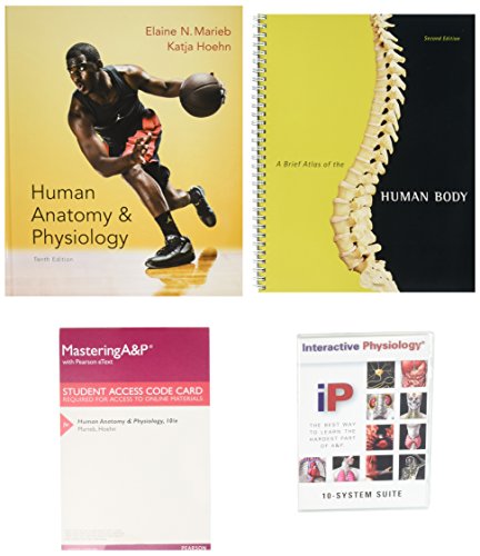 Stock image for Human Anatomy Physiology + MasteringAP With Pearson Etext + Interactive Physiology 10-system Suite Cd-rom + A Brief Atlas of the Human Body for sale by GoldenWavesOfBooks
