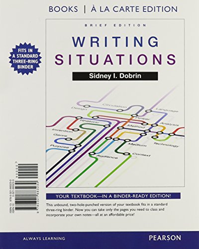 Stock image for Writing Situations, Brief Edition, Books a la Carte Plus MyLab Writing with Pearson eText -- Access Card Package for sale by Iridium_Books