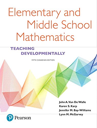 Beispielbild fr Elementary and Middle School Mathematics: Teaching Developmentally, Fifth Canadian Edition zum Verkauf von SecondSale