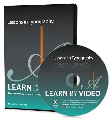 9780134096438: Lessons in Typography Learn by Video