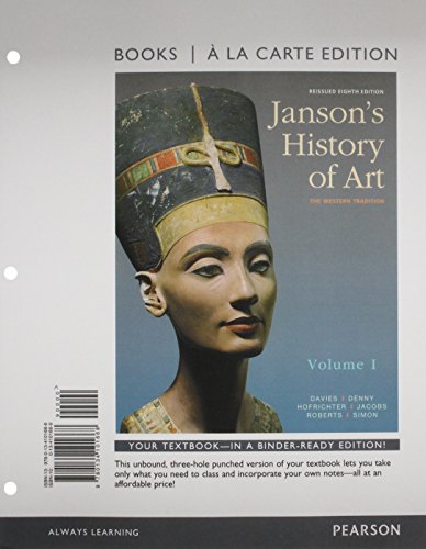 Imagen de archivo de Janson's History of Art: The Western Tradition, Reissued Edition, Volume 1 -- Books a la Carte a la venta por ThriftBooks-Atlanta