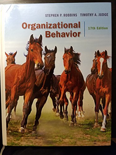 Beispielbild fr Organizational Behavior (17th Edition) - Standalone book zum Verkauf von BooksRun