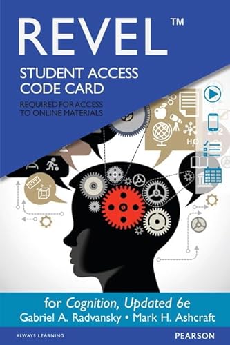 Stock image for REVEL for Cognition -- Access Card (6th Edition) for sale by Bulrushed Books