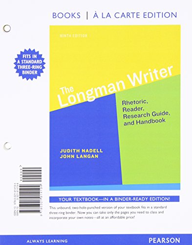 Stock image for The Longman Writer, Books a la Carte Plus MyLab Writing with eText -- Access Card Package (9th Edition) for sale by Iridium_Books