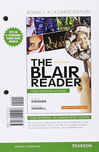 Stock image for The Blair Reader: Exploring Issues and Ideas, Books a la Carte Edition (9th Edition) for sale by SecondSale