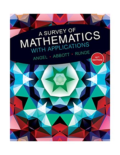 9780134112107: A Survey of Mathematics with Applications