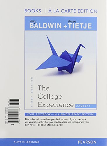 Beispielbild fr College Experience Compact, The, Student Value Edition Plus NEW MyLab Student Success with Pearson eText -- Access Card Package zum Verkauf von Iridium_Books