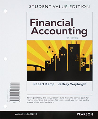 Imagen de archivo de Financial Accounting, Student Value Edition a la venta por BooksRun
