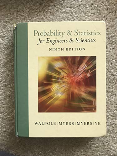 Beispielbild fr Probability Statistics for Engineers Scientists zum Verkauf von BombBooks