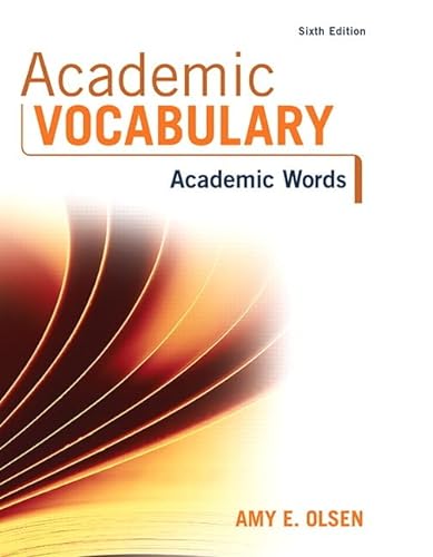 Beispielbild fr Academic Vocabulary: Academic Words zum Verkauf von HPB-Red