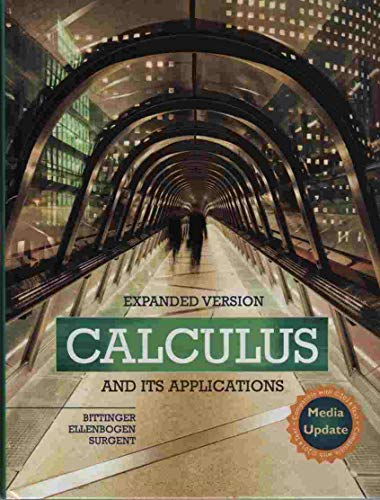 9780134122588: Calculus and Its Applications Expanded Version Media Update