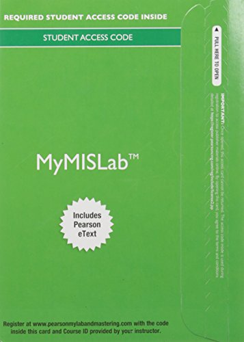 Imagen de archivo de MyLab MIS with Pearson eText -- Access Card -- for Using MIS a la venta por One Planet Books