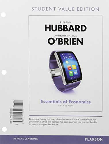 Beispielbild fr Essentials of Economics, Student Value Edition (5th Edition) zum Verkauf von SecondSale