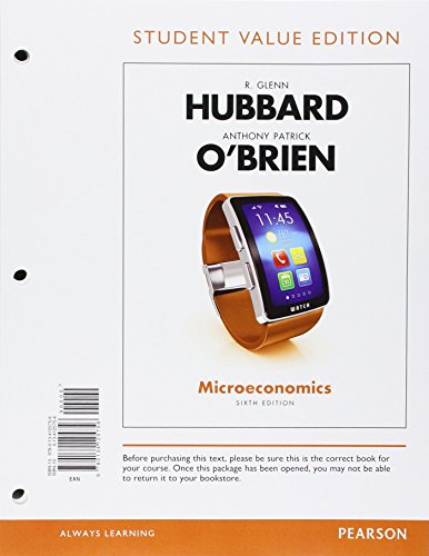 Beispielbild fr Microeconomics, Student Value Edition zum Verkauf von Better World Books