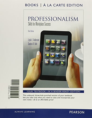 Stock image for Professionalism: Skills for Workplace Success, Student Value Edition Plus NEW MyLab Student Success with Pearson eText -- Access Card Package (3rd Edition) for sale by Iridium_Books