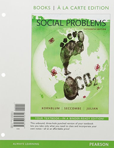 Beispielbild fr Social Problems, Books A La Carte Plus New Mylab Sociology For Social Problems -- Access Card Packag ; 9780134127040 ; 0134127048 zum Verkauf von APlus Textbooks