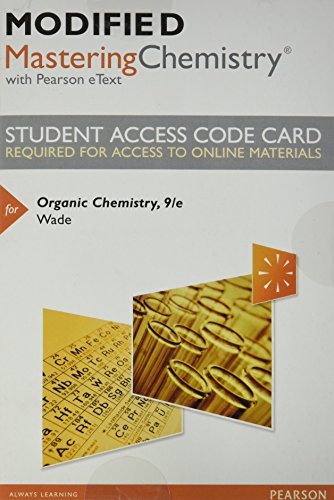 Imagen de archivo de Modified Mastering Chemistry with Pearson eText -- Standalone Access Card -- for Organic Chemistry (9th Edition) a la venta por jasonybooks