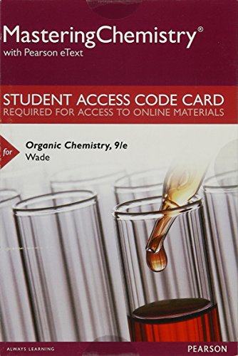 Beispielbild fr Mastering Chemistry with Pearson eText -- Standalone Access Card -- for Organic Chemistry (9th Edition) zum Verkauf von BooksRun