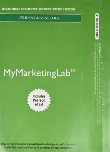 9780134132358: Mymarketinglab with Pearson Etext -- Access Card -- For Marketing: An Introduction
