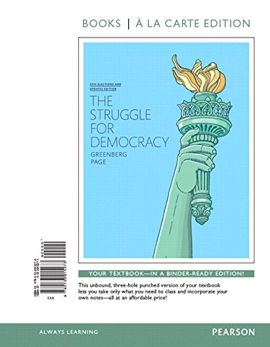 Stock image for Struggle for Democracy, The, 2014 Election Edition, Books a la Carte Edition Plus REVEL -- Access Card Package (11th Edition) for sale by HPB-Red