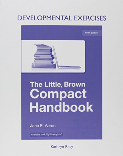 9780134141398: Developmental Exercises for The Little Brown Compact Handbook