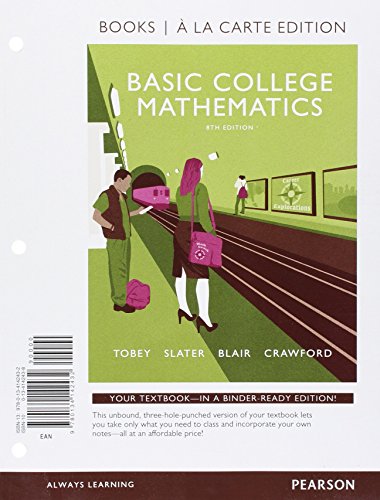 Beispielbild fr Basic College Mathematics, Books a la Carte Edition zum Verkauf von BooksRun