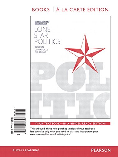 Stock image for Lone Star Politics, Books a la Carte Edition Plus Revel -- Access Card Package (2nd Edition) for sale by BooksRun