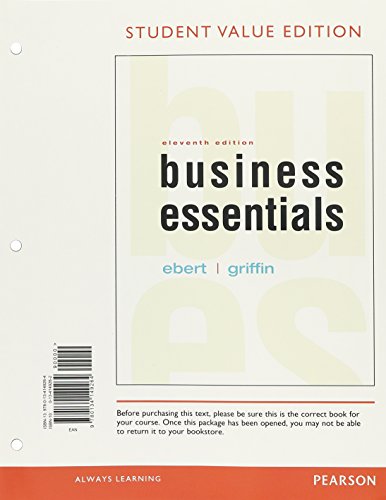 9780134149264: Business Essentials: Value Edition