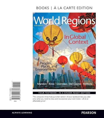 Stock image for World Regions in Global Context: Peoples, Places, and Environments, Books a la Carte Edition (6th Edition) for sale by SecondSale