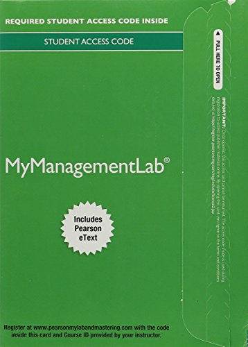 Imagen de archivo de MyLab Management with Pearson eText -- Access Card -- for Strategic Management: A Competitive Advantage Approach, Concepts and Cases a la venta por Juggernautz