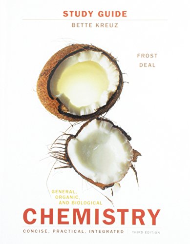 Imagen de archivo de Student's Study Guide for General, Organic, and Biological Chemistry a la venta por Better World Books: West