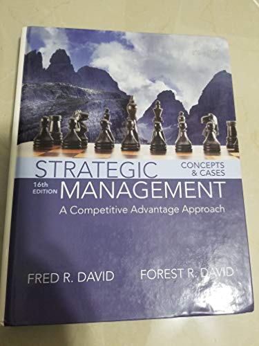 Imagen de archivo de Strategic Management: A Competitive Advantage Approach, Concepts and Cases a la venta por Zoom Books Company