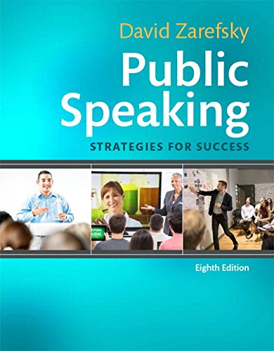 Imagen de archivo de Public Speaking: Strategies for Success (8th Edition) a la venta por The Book Cellar, LLC