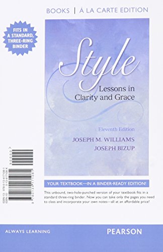 9780134171081: Style: Lessons in Clarity and Grace