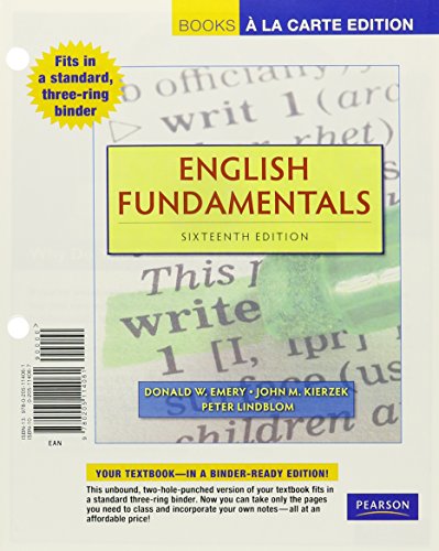 Beispielbild fr English Fundamentals, Books a la Carte Plus MyLab Writing with eText -- Access Card Package (16th Edition) zum Verkauf von Iridium_Books