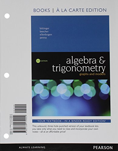 Beispielbild fr Algebra and Trigonometry: Graphs and Models zum Verkauf von BooksRun