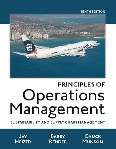 Stock image for Principles of Operations Management: Sustainability and Supply Chain Management for sale by Campbell Bookstore