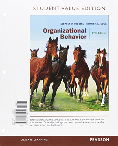 9780134182070: Organizational Behavior